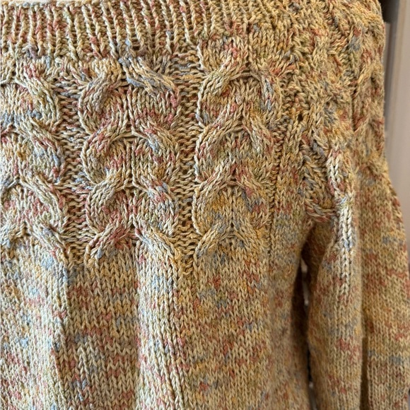 Vintage Oversized Women's Multicolor Knit Sweater Medium - Picture 4 of 5